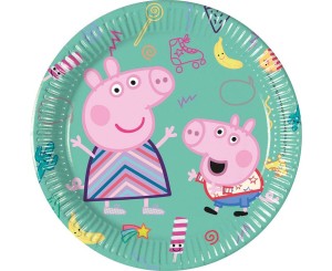 Talerzyki papierowe Peppa Pig, 20 cm, 8 szt.