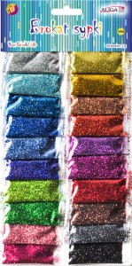 Brokat metalizowany syoki 20 kolorów po 2g