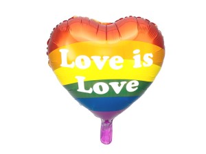 Balon foliowy Love is Love, 35 cm, mix