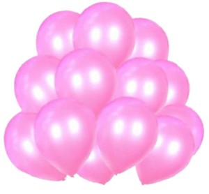 Balony metaliczne, j. różowe, bright pink 50 szt.