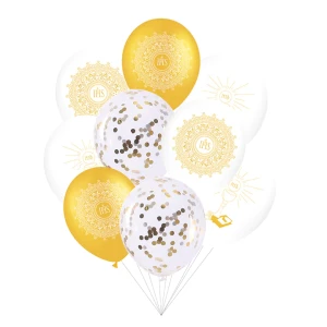 Balony Pierwsza Komunia Święta 12cali 9szt