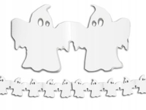 Girlanda bibułowa "Duszki" długość ok. 3 m.