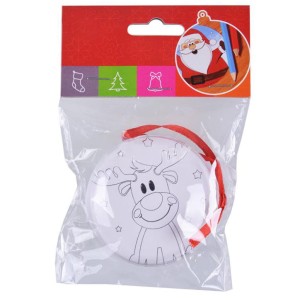 Zestaw zrób to sam z otwieraną bombką i kolorowanką 1 op.