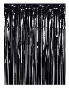 Kurtyna dekoracyjna czarna