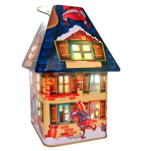 Lampion niebieski z lampką 1 szt.