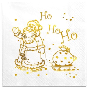 Serwetki 24x24 białe Gwiazdor 12 szt.