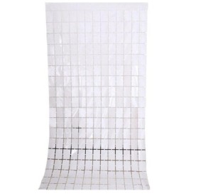 KURTYNA DEKORACYJNA panelowa 200x100cm biała