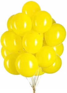 Balony pastelowe matowe jasnożółte, bright yellow 100 szt