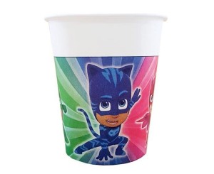 Kubeczki papierowe PJ MASKS Pidżamersi 200ml 8szt