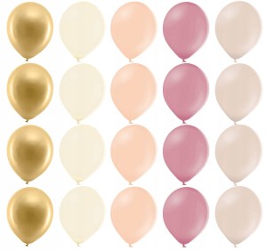 Zestaw balonów pastelowych Kolory Natury, 20 szt.