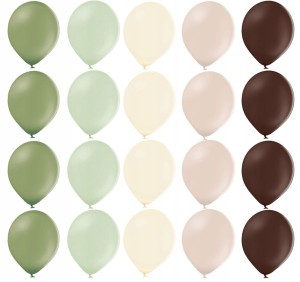 Zestaw balonów pastelowych Kolory Natury, 20 szt.