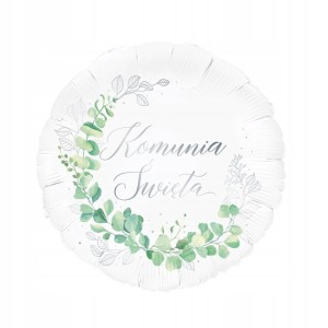 Balon foliowy komunijny, 1 szt.