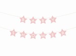 Baner Baby shower, 290x16.5 cm, jasny różowy