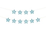 Baner Baby shower, 290x16.5 cm, jasny niebieski