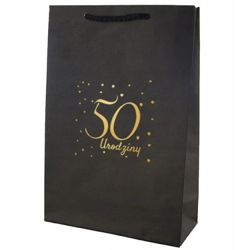 Torebka-na-prezent-czarna-50-Urodziny-piecdziesiat.jpg