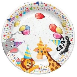 Talerzyki papierowe żyrafa 8 szt.