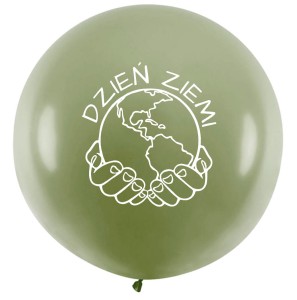 Balon zielony Dzień Ziemi 45 cm 1 szt.