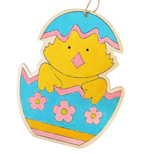 Drewniana ozdoba zrób to sam kurczak