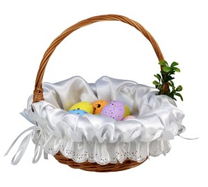 Serwetka do wyściełania koszyczka z falbanką