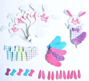 Wielkanocny zestaw zrób to sam z pianki zając