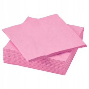 Serwetki trójwarstwowe, cukierkowy róż, różowe, 20szt.