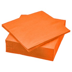 Serwetki 33x33 cm pomarańczowe 20 szt.