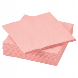 Serwetki trójwarstwowe, pudrowy róż , 20szt. 