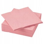 Serwetki trójwarstwowe, jasnoróżowe,  20szt.  