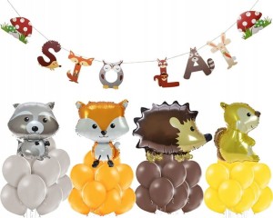 Zestaw dekoracji NA URODZINY ROCZEK balony baner