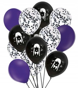 Zestaw balonów jak Wednesday Addams