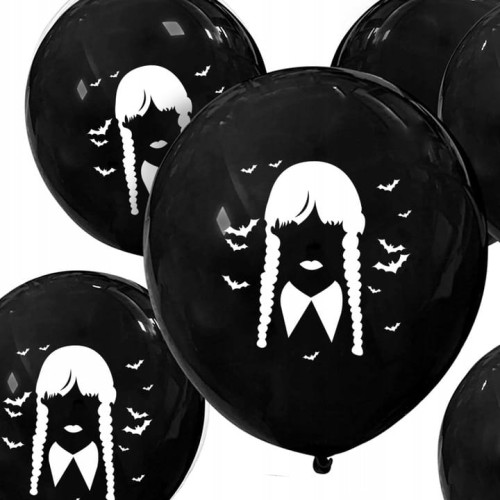 Balony-jak-Wednesday-Addams-czarne-Nietoperze.jpg