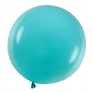 Balon kula turkusowo- niebieskie morskie 48 cm, 5 szt. 