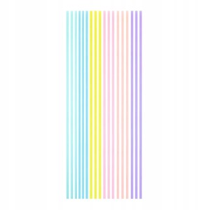 Świeczki na tort pastelowe długie 18 szt.