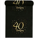 Bieżnik czarny "40 urodziny" 2,4 m 