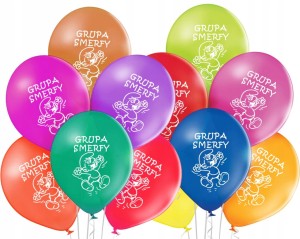 Balony mix przedszkole grupa  Smerfy