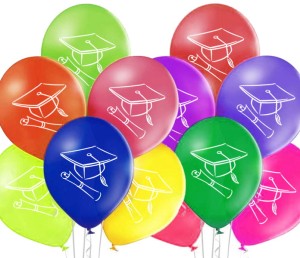 Balony mix pasowanie birety rozpoczęcie roku 10 szt.