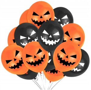 Balony halloween dynie mix, 15 szt. 