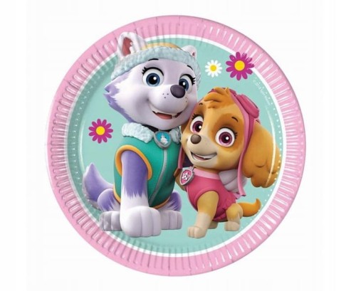 Talerzyki-papierowe-rozowe-Paw-Psi-Patrol-talerze-Skye-Everest-8szt.jpg