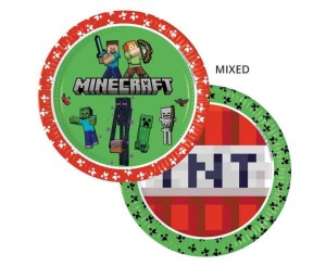 Talerze-papierowe-Minecraft-next-generation-Creeper-Enderman-TNT-Piksel.jpg