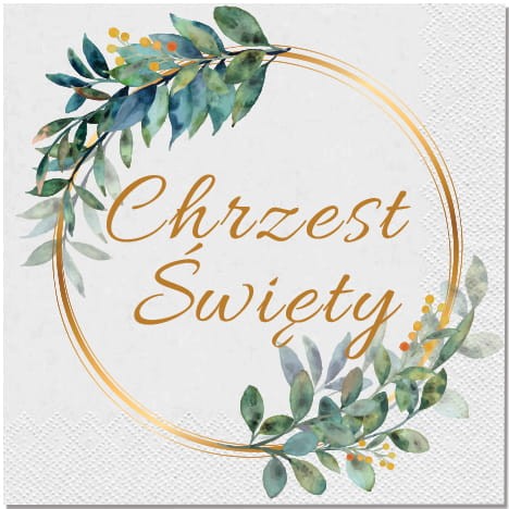 Serwetki-biale-na-Chrzest-Swiety-zielony-Eukaliptus-liscie-Chrzciny.jpg