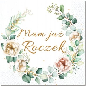 Serwetki  na Roczek Kwiaty