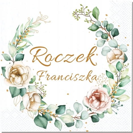 Serwetki-personalizowane-na-Roczek-Imie-Pierwsze-1-Urodziny-Roze-eukaliptus.jpg