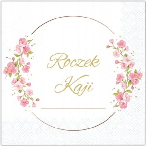 Serwetki  personalizowane  na Roczek Imię 