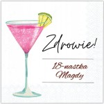 Serwetki  personalizowane  na  18 Urodziny