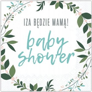 Serwetki  personalizowane  na Baby Shower Imię