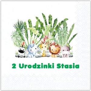 Serwetki  personalizowane na urodziny Imię Dziecka 