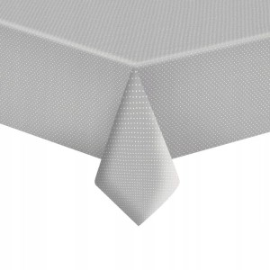 Obrus papierowy szary w kropki 120x180