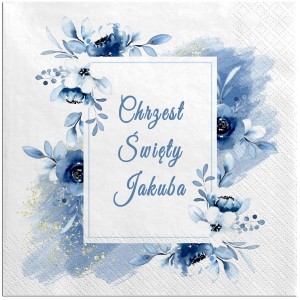 Serwetki  personalizowane na Chrzest Św. Imię Dziecka