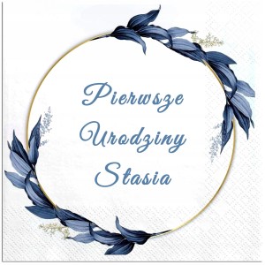 Serwetki  personalizowane na Roczek Imię Dziecka 