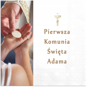 Serwetki  personalizowane na Komunię Imię Dziecka  